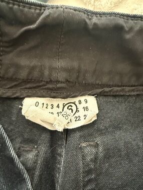 Maison Martin Margiela High-Rise Jeans in Dark Gray